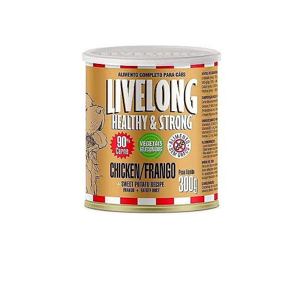 LIVELONG CAO - FRANGO/BATATA DOCE 300GS