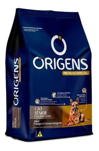 Ração Origens Cães Sênior de Porte Médio e Grande Frango 15kg