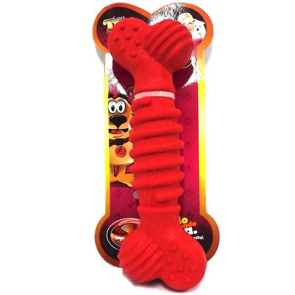 Brinquedo Osso Do Amor G Borracha Macico
