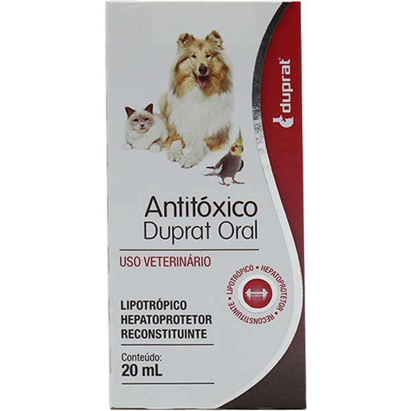 Antitóxico Duprat Solução Oral 20ml Proteção e Saúde Pet