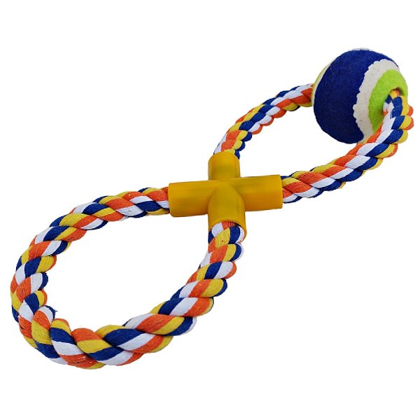 Brinquedo Dog Corda Bolinha Na Ponta