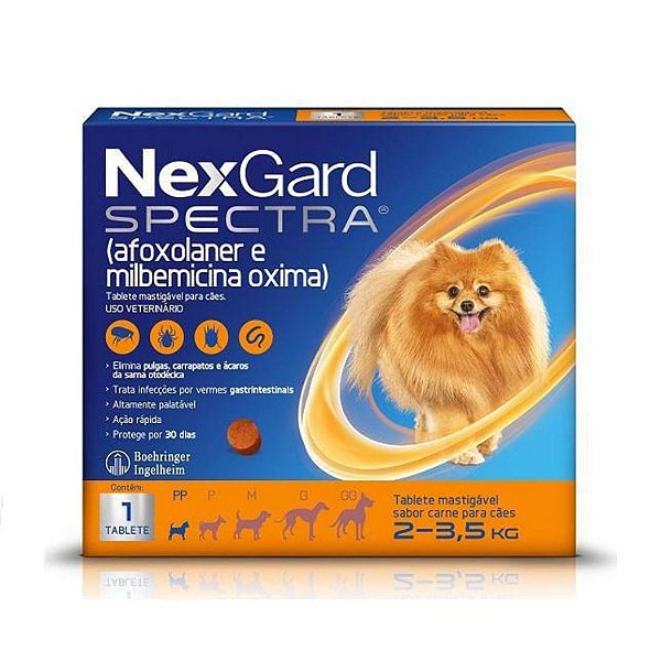 Nexgard Spectra 0,5Mg (2 A 3,5Kg)