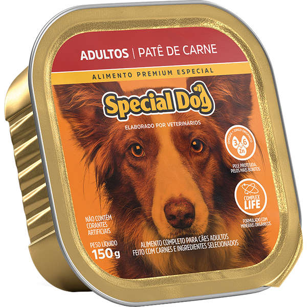Ração Úmida Cães Special Dog Patê Adulto Sabor Carne 150gr