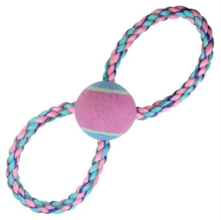 Brinquedo Dog Bola Tenis Com Corda 33Cm