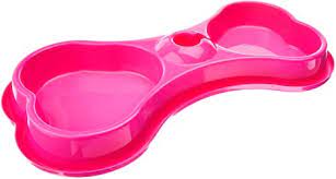 Comedouro Duplo Osso Luxo