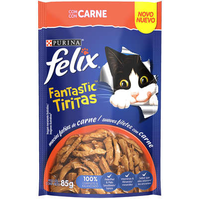 Felix Fantastic Tiritas Carne 85G