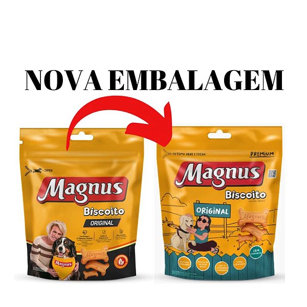 Biscoito Magnus Original 1kg Petisco Delicioso para Cães