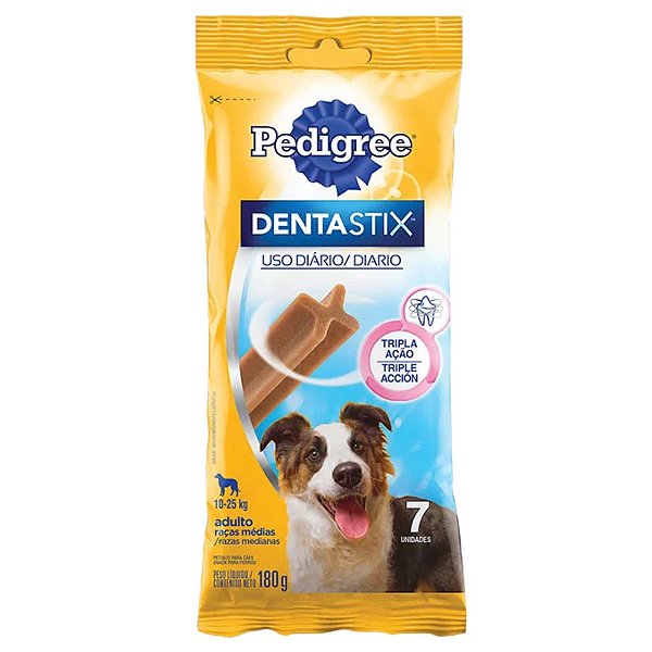 DENTASTIX PEDIGREE RACAS MEDIAS 7 UNIDADES 180G