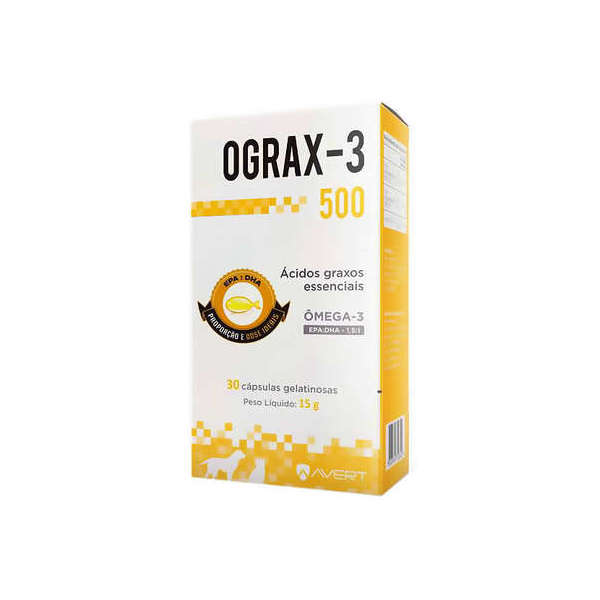 OGRAX 3 500MG C/ 30 CAPSULAS