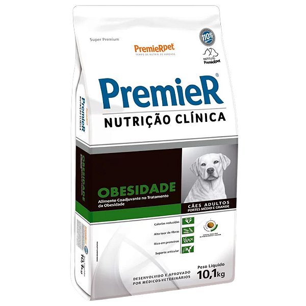 PREMIER NUTRICAO CLINICA CAO OBESIDADE MED/GRA PORTE 10,1 KG