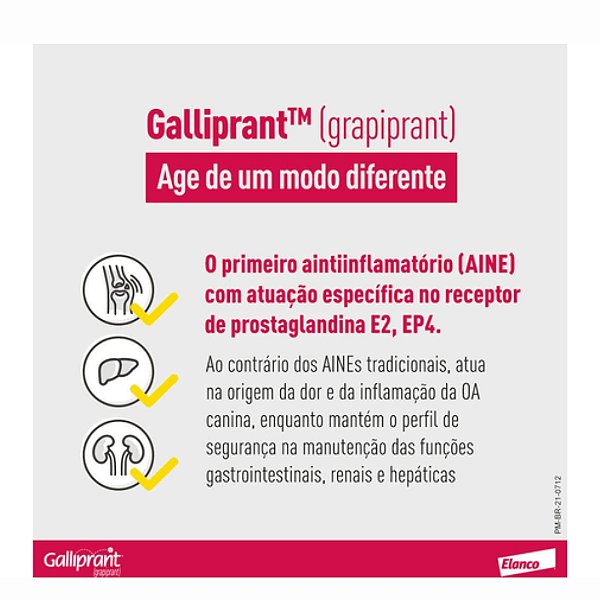 Galliprant 20mg com 7 Tabletes