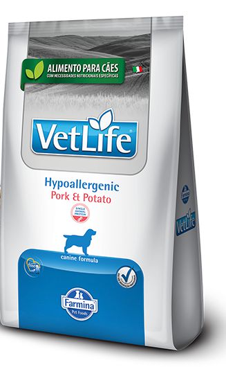 VET LIFE CANINE HYPOALLERGENIC PORK E POTATO 2KG