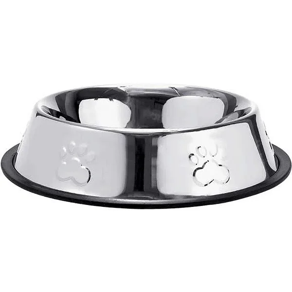 Comedouro Inox Relevo 480Ml