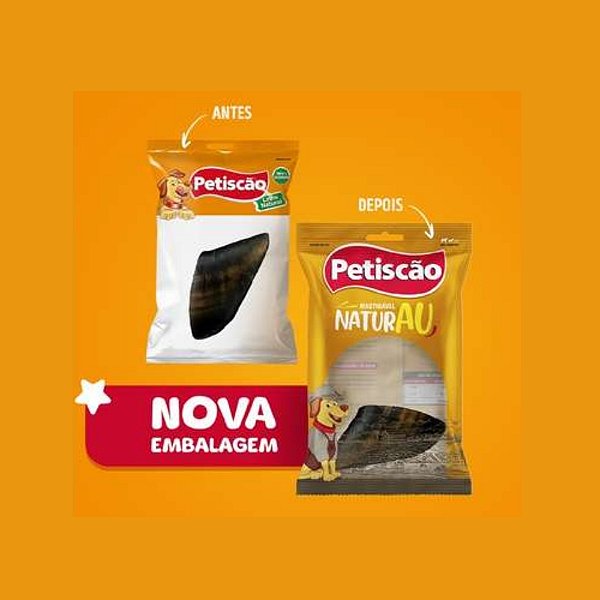 Osso Petiscão Casquinho Bovino Defumado para Cães 1 Unidade