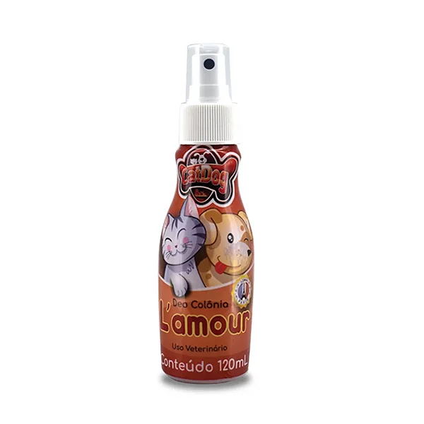 Deo Colônia para Cães e Gatos Fragância Lamour 120ml CatDog