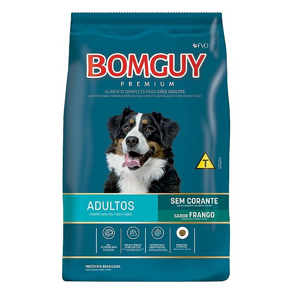 Ração Bomguy Premium Frango 15kg Sem Corantes para Cães