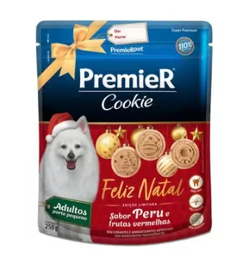 PREMIER COOKIE CAES ADULTO NATAL 250G EDICAO LIMITADA