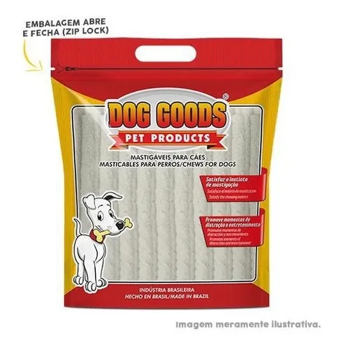 Petisco Osso Palito Natural 5x8 Rígido 100g da Dog Goods
