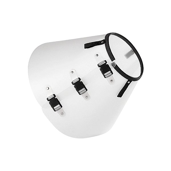 Colar Elizabetano para Pets Cor Branco Tamanho 8 da Matso