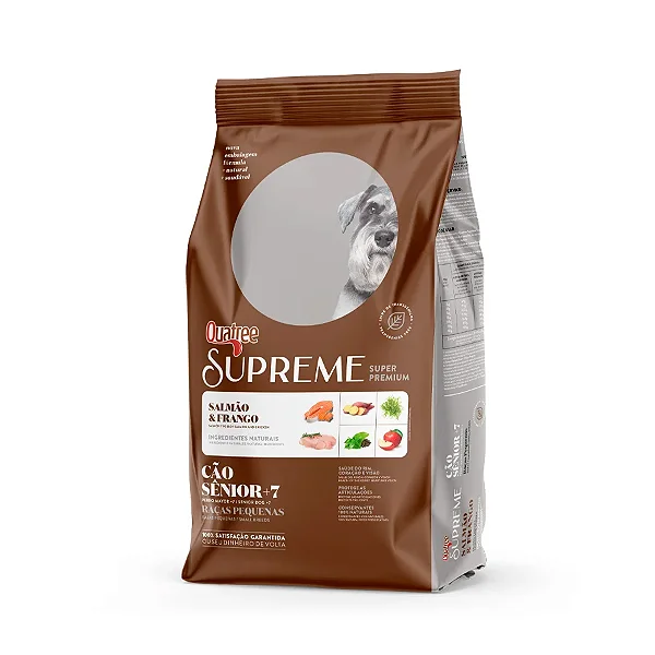 Ração Quatree Supreme para Cães Sênior +7 Porte Pequeno 3kg