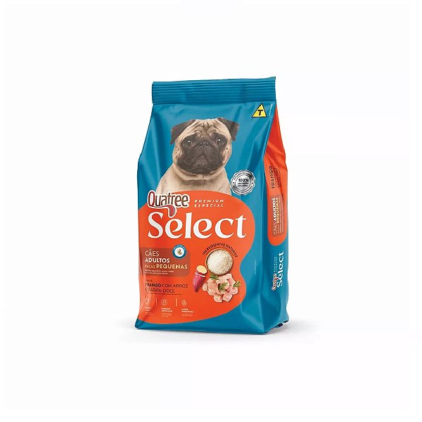 Ração Quatree Select para Cães Adultos Raças Pequenas 20kg