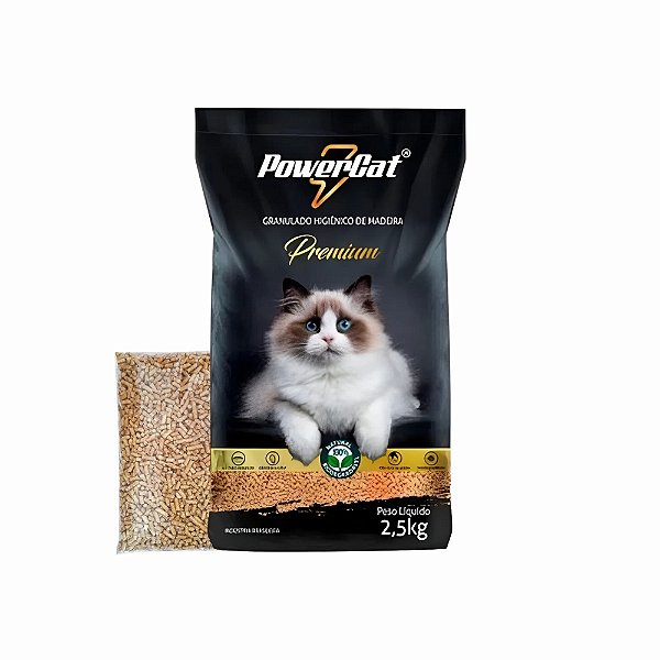 Granulado de Madeira Powercat 2,5kg