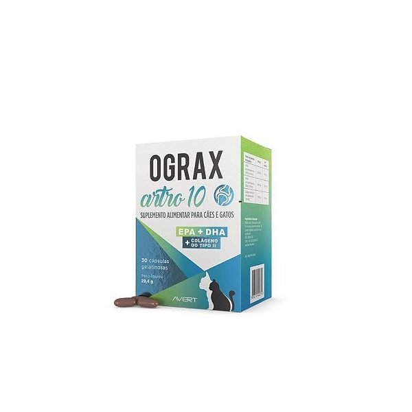 Suplemento Ograx Artro 10 Bem Estar Articular 30 Cápsulas