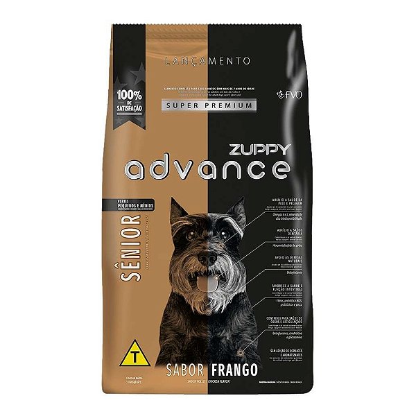Ração Zuppy Advance para Cães Sênior Sabor Frango 10,1kg
