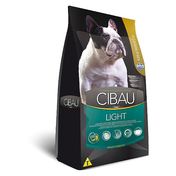 Ração Cibau Light Adult Mini Breeds Farmina para Cães Raças Pequenas 1kg