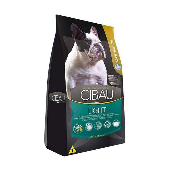 Ração Cibau Light Adult Mini Breeds Farmina para Cães Raças Pequenas 1kg