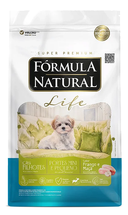 Ração Fórmula Natural Life Cães Filhotes Raças Mini e Pequenas 7kg