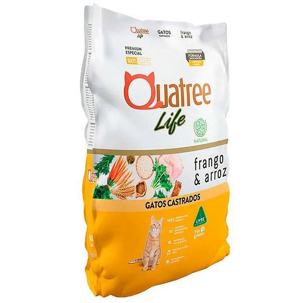 QUATREE LIFE GATO CAST FRANGO E ARROZ 20KG