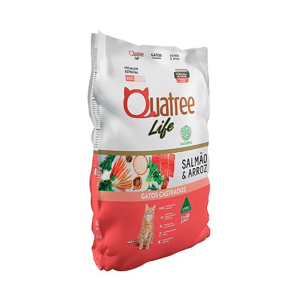 QUATREE LIFE GATO CAST SALMAO E ARROZ 20KG