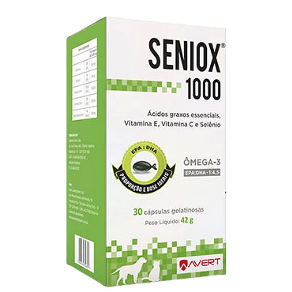 SENIOX 1000MG C/ 30 CAPSULAS