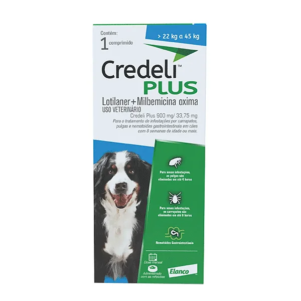 CREDELI PLUS 900/33.75MG 22KG A 45KG