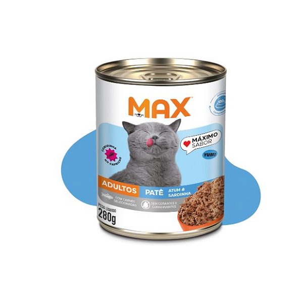 PATE MAX CAT WET AD ATUM/SARD 280G