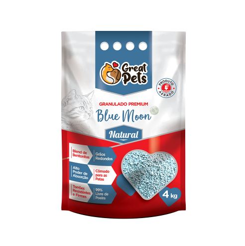 AREIA GRANULADO BLUE MOON NATURAL 4KG