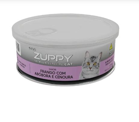 PATE ZUPPY CAT FRANGO ABOBORA CENOURA 170G