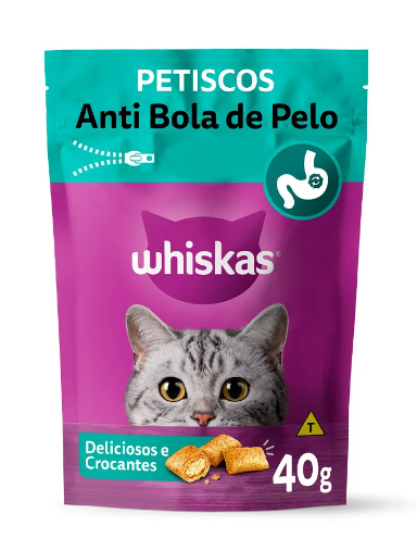 Petisco Whiskas Temptations Anti Bola de Pelo Gatos Adultos 40g