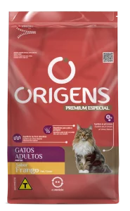 Ração Origens Gatos Adultos Sabor Frango 10,1kg