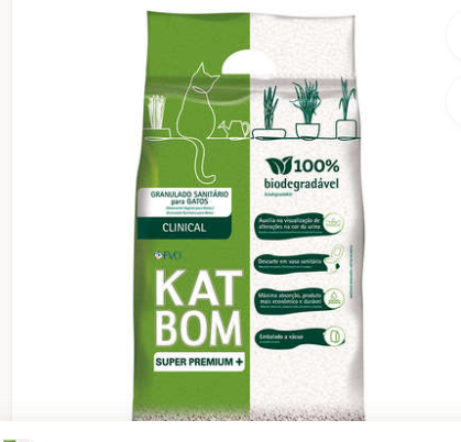 Areia para Gatos Katbom Clinical Granulado Higiênico 3kg