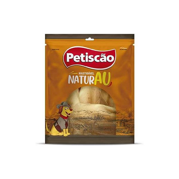 Orelha Bovina Natural Petiscão para Cães 500g