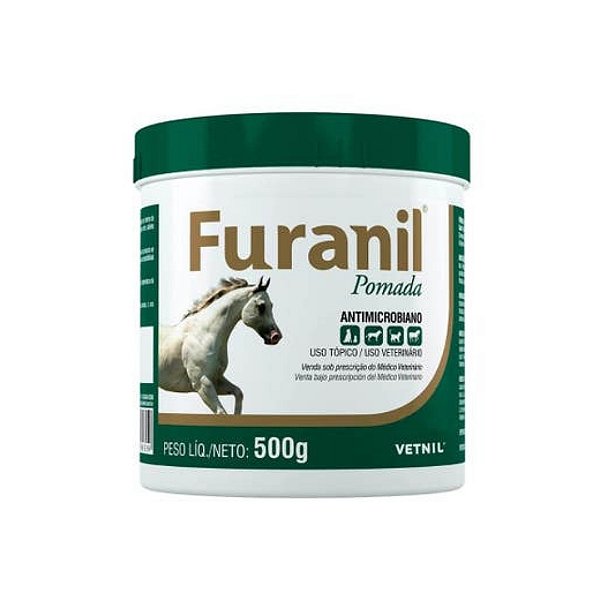 Pomada Antimicrobiana Vetnil Furanil Para Cães e Equinos 500g