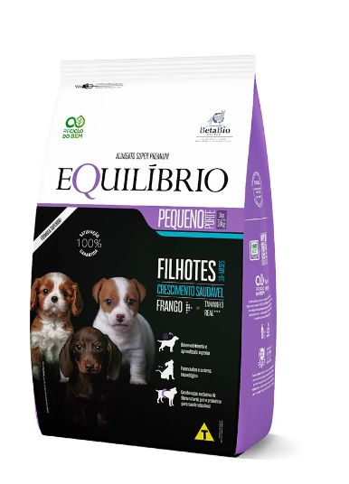 RAÇÃO EQUILÍBRIO PARA CÃES FILHOTES PORTE PEQUENO FRANGO