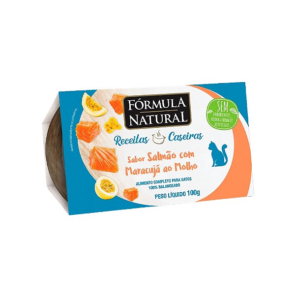 Patê Fórmula Natural Receitas Caseiras Gatos Adultos Salmão 100g