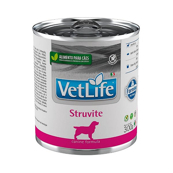 Ração Úmida Natural para Cães Farmina VetLife Struvite 300g