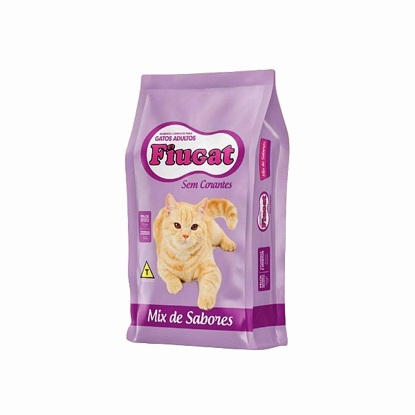 Ração Fiugat para Gatos Adultos Mix de Sabores Sem Corantes 10,1Kg