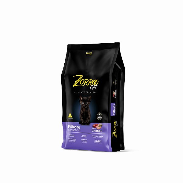 Ração Zorro Cat Premium para Gatos Filhotes 10,1Kg