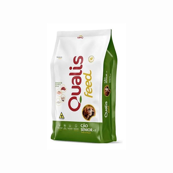Ração Qualis Fórmula Essencial para Cães Sênior +7 Todas as Raças 10,1Kg