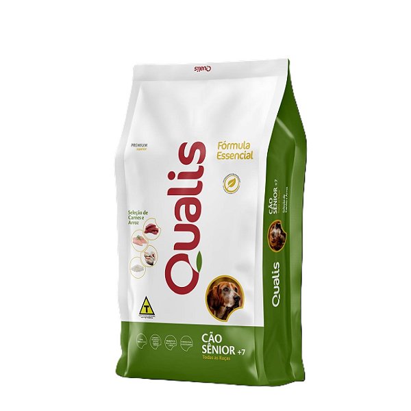 Ração Qualis Fórmula Essencial para Cães Sênior +7 Todas as Raças 2Kg
